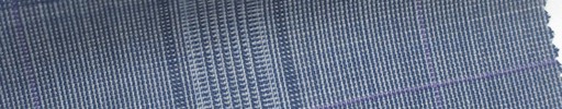 【Mjt_6s24】ライトネイビーファンシーチェック+8.5×6cmパープルウィンドウペーン