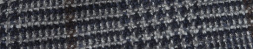 【Ca_72w056】ネイビー・ライトグレーグレンプレイド+11×8.5cmブラウンオーバープレイド