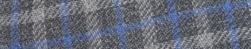 【Ca_81s082】ミディアムグレー+3×2.5cm水色・白オーバーチェック