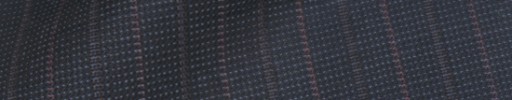 【IB_8s063】ダークブルーグレーピンチェック+1.4cm巾赤・グレー交互ストライプ