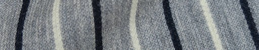 【Wool-jersey03】ライトグレー＋３ｃｍ巾白・ネイビー交互ストライプ