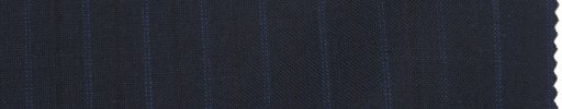 【La_ss02】ダークネイビー+1cm巾ブルードット・黒交互ストライプ