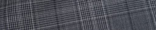 【Dov_0s45】白黒6×5.5cmグレンチェック+オフホワイト・黒ペーン