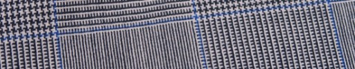 【Hf_9s09】白黒10.5×8.5cmグレンプレイド+ブルーチェック
