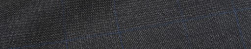 【Hre_9w01】チャコールグレー6.5×5.5cmグレンチェック+ブルーペーン
