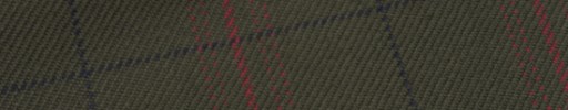 【Hs_m9w04】モスグリーン+6.5×5cm黒・赤茶チェック