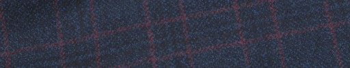 【W.b_9w31】ネイビー+3.8×3.3cm赤・黒チェック
