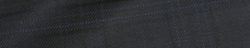 【Bhr_9w26】ブラック+7×4.5cm織り・水色チェック