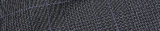 【Hs_9chs03】チャコールグレー5×4cmグレンチェック+パープルペーン