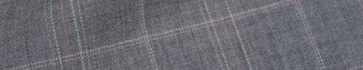 【Hs_9chs09】ライトグレー+5.5×4cmピンク・白チェック