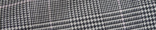 【Ch_0w68】白黒グレンチェック+6×5cmピンクペーン