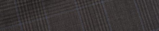 【Dov_1s22】こげ茶5×4cmファンシーチェック+ライトブルーチェック
