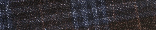 【Ca_22f58】ダークブラウン+9×8cmブルーミックスチェック+オーバーペーン