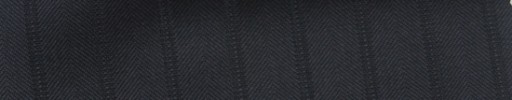 【Res_2w18】ダークネイビーヘリンボーン柄＋１．５ｃｍ巾織りストライプ