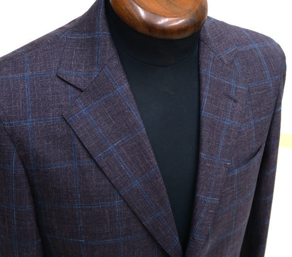 リネン・ウールにシルクをブレンドしたロロピアーナ夏ジャケット – オーダースーツのシルエット・デザイン